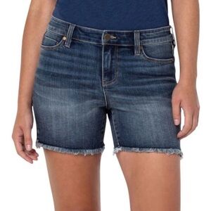 Liverpool Medium Wash High Rise Denim Shorts 6